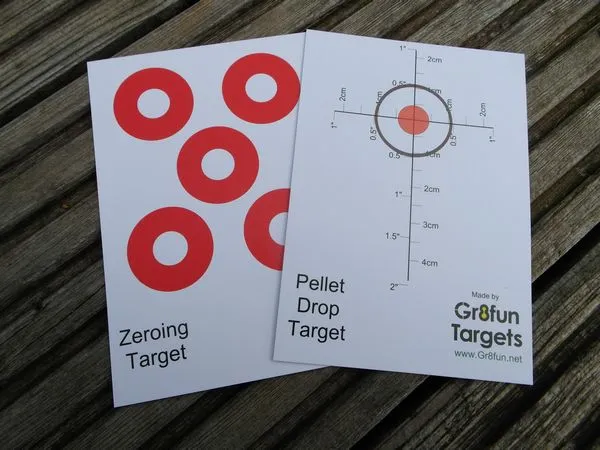 [PDT-100] Pellet Drop-Zeroing Card Target - 100 pack