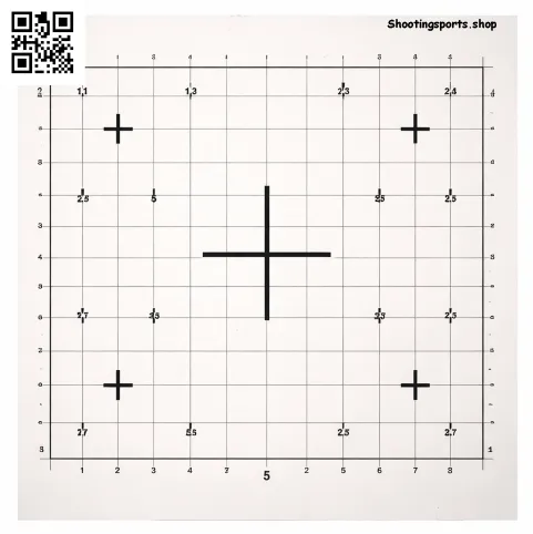 Sighting in target - Paper 14cm x 14cm Packs