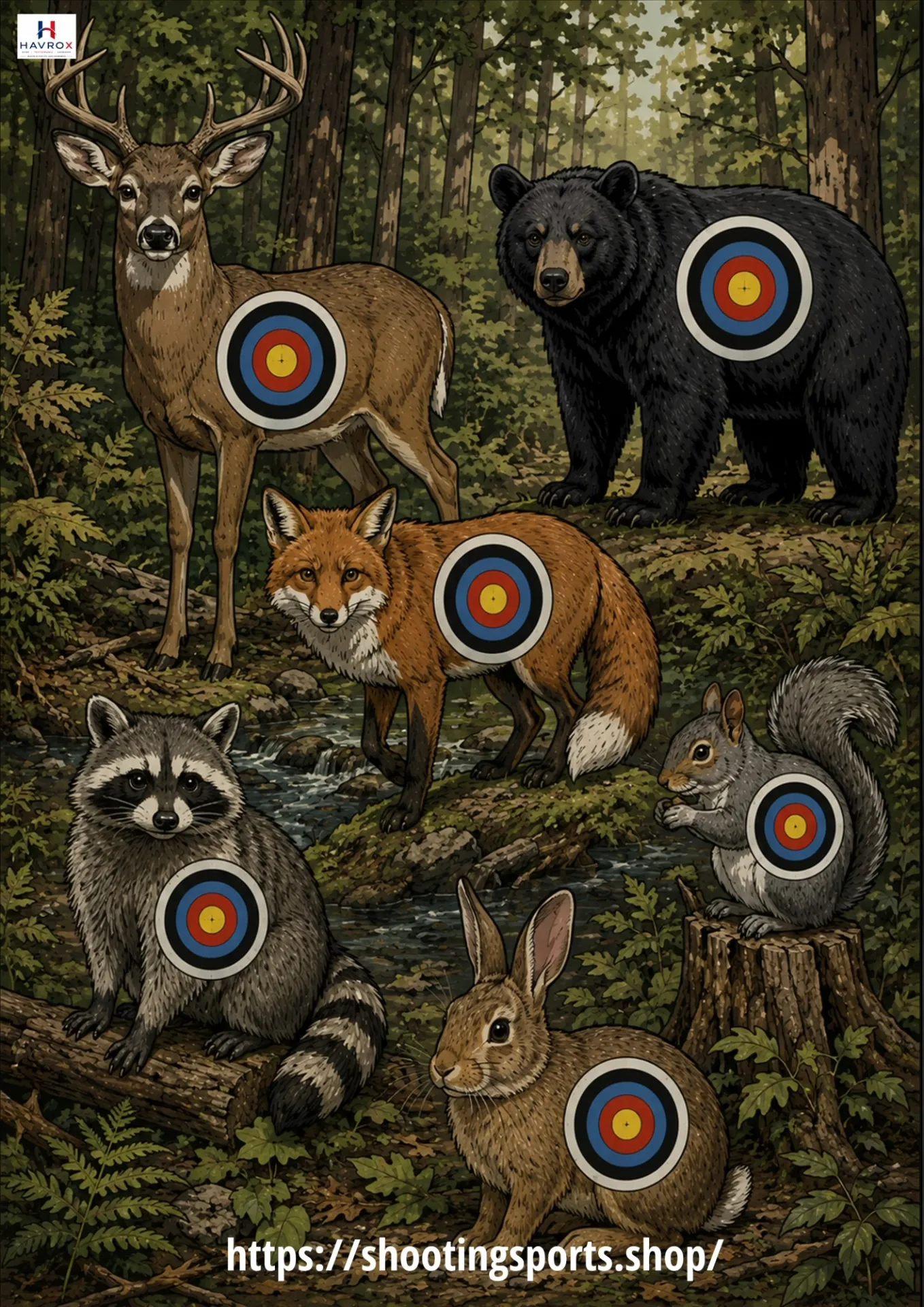 [SSSTGT0033] Forest Animals Targets (1)