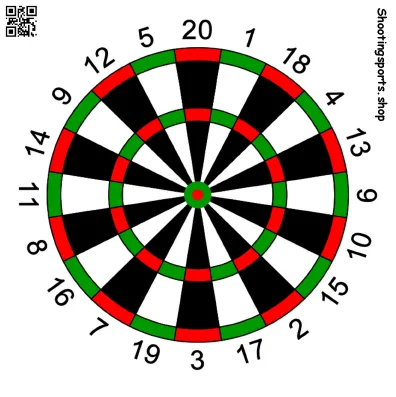 [SSSTarget14cm016] Dartboard - Paper 14cm x 14cm Packs