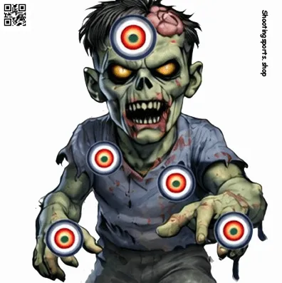 [SSSTarget14cm018] Derek the Zombie - Paper 14cm x 14cm Packs