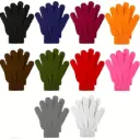 Children's warm acrylic gloves