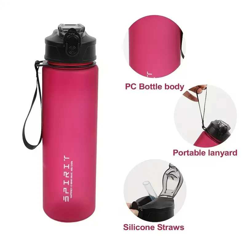 750ml Leakproof Sports water bottle (Red)